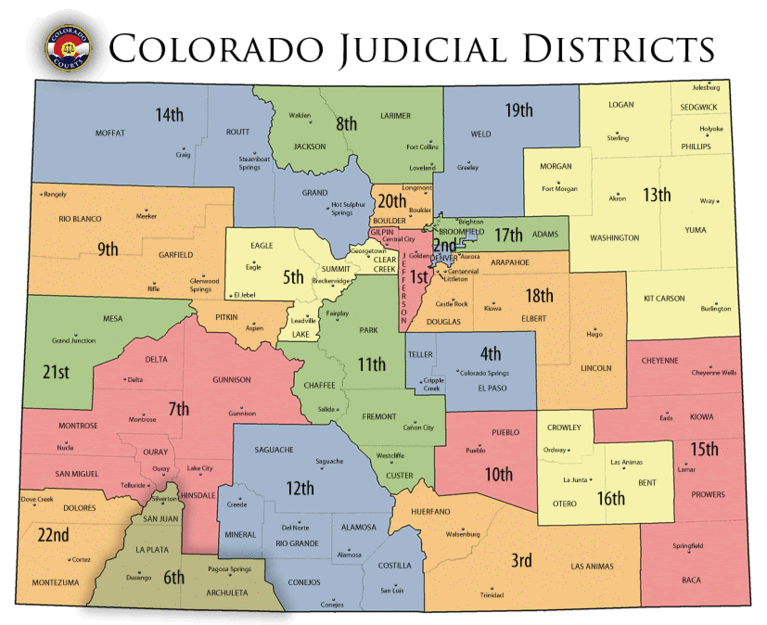 Colorado Judicial Districts 